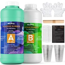 Kit de Fabricación de Moldes de Silicona Nicpro 2.4L Platino 20A Relación 1:1