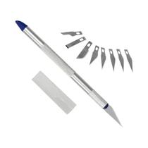 Kit De Faca De Metal Antiderrapante Com 5 Lâminas Para Reparo De PCB De Celular E Artesanato DIY