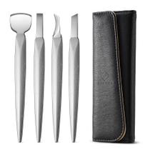 Kit de faca de pedicure para unhas encravadas FERYES 4 unidades com estojo Kit de faca de pedicure para unhas encravadas FERYES 4 unidades com estojo