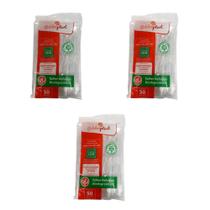 Kit de Faca para Refeição Leve 15cm Transparente Goldenplast 3 Pacotes com 50 unidades