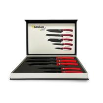 Kit De Facas 5 Peças Prime Chef Aço Inoxidável Titanium