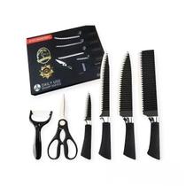 Kit De Facas Antiaderente C/ 6 Peças De Aço Inox Churrasco