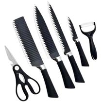 Kit De Facas Cozinha Churrasco Premium Inóx 8 Peças Kit De Facas Cozinha Churrasco Premium Inóx 8 Peças