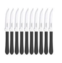 Kit de facas de serra cabo de plástico 12 peças alta qualidade - Filó Modas