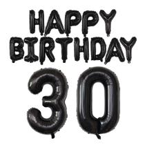 Kit de Faixa de Balões Mantain 40" Número 30 Letras Happy Birthday Kit de Faixa de Balões Mantain 40" Número 30 Letras Happy Birthday