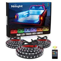 Kit de Faixa de Luz LED RGB Nilight para Caminhão - 3 Unidades de 1,5m (270 LEDs)