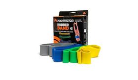 Kit de Faixas Elásticas Rubber Band 4 Tensões - Prottector