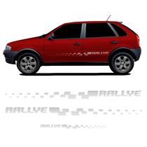 Kit De Faixas Laterais E Traseira Rallye Gol G4 Prata