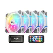Kit de Fan Aigo AM12 RGB - 120mm - Refrigerador de Água 6Pin - ARGB - 12cm