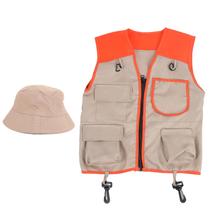 Kit De Fantasia De Explorador Para Crianças Com Colete, Chapéu E Conjunto De Vestuário Para