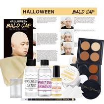 Kit de fantasias de Halloween Bald Caps Actabostte para mulheres e homens