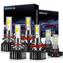 Kit de Faróis e Lâmpadas de Neblina de LED para Chevrolet Silverado