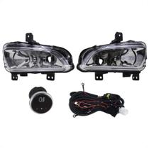 Kit de Farol Auxiliar Strada 2020 em diante Botão Modelo Universal Shocklight - SL-091810U Kit de Farol Auxiliar Strada 2020 em diante Botão Modelo Universal Shocklight - SL-091810U