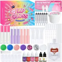 Kit de Fazer Gloss e Bálsamo Labial JCOOS, Faça Seu Próprio Gloss, Kit de Bálsamo, Tubos para Gloss, Base Hidratante, Glitter, Conjunto de Maquiagem para Crianças, Presente Divertido para Adolescentes Kit de Fazer Gloss e Bálsamo Labial JCOOS, Faça Seu Próprio Gloss, Kit de Bálsamo, Tubos para Gloss, Base Hidratante, Glitter, Conjunto de Maquiagem para Crianças, Presente Divertido para Adolescentes