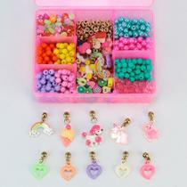 Kit De Fazer Pulseiras Montando Biju Perolas E Letra Miçanga