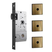Kit de Fechadura 800 Rolete Tetra com 2 Travas Auxiliares Roseta Quadrada1 Antique E-Coat 40mm Stam Kit de Fechadura 800 Rolete Tetra com 2 Travas Auxiliares Roseta Quadrada1 Antique E-Coat 40mm Stam