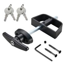 Kit de Fechadura para Porta de Depósito CZC AUTO com Puxador em T, Haste de 14 cm e 4 Chaves