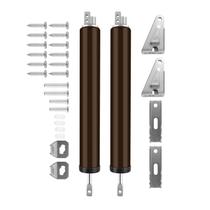 Kit de Fechadura para Porta OXDFK Pneumático Reforçado Marrom 2 Peças Kit de Fechadura para Porta OXDFK Pneumático Reforçado Marrom 2 Peças