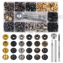 Kit de fechos de pressão MSDADA 132, conjuntos de botões de metal de 12,5 mm
