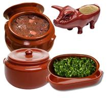 Kit de Feijoada motta barro cerâmica 2 a 6 pessoas completo