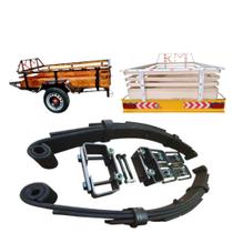 kit de feixe mola de 4 laminas para carretinhas reboque trailers Suporta até 550kg total kit de feixe mola de 4 laminas para carretinhas reboque trailers Suporta até 550kg total