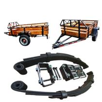 kit de feixe mola de 4 laminas para carretinhas reboque trailers Suporta até 550kg total kit de feixe mola de 4 laminas para carretinhas reboque trailers Suporta até 550kg total