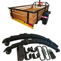 kit de feixe mola de 5 laminas para carretinhas reboque trailers Suporta até 800kg total