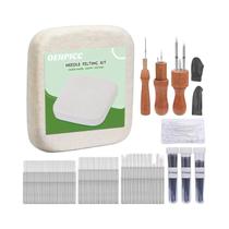 Kit De Feltro Com 128/148 Peças Com Cabo De Madeira E Almofada De Feltro Para Projetos DIY