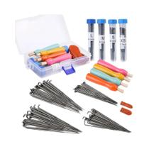 Kit De Feltro Com Agulhas Para Iniciantes, 3 a 4 Tamanhos, Agulhas De Lã Com Cabo De Madeira,