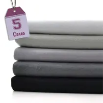 Kit de Feltro Tons de Cinza (50x140) - 5 Cores