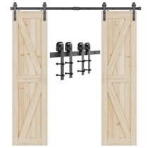 Kit de ferragens para portas Signstek 3m Double Sliding Barn Door
