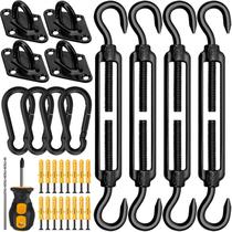 Kit de Ferragens para Toldo de Sombra HYASIA 46 peças em Aço Inox 304 Kit de Ferragens para Toldo de Sombra HYASIA 46 peças em Aço Inox 304