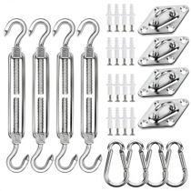 Kit de Ferragens para Vela de Sombra YOFIT 44 Peças em Aço Inoxidável 304 Kit de Ferragens para Vela de Sombra YOFIT 44 Peças em Aço Inoxidável 304