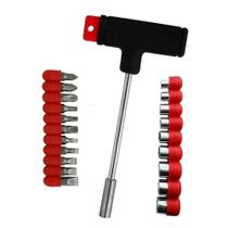 Kit De Ferramenta Chave Tipo T Intercambiáveis C/ 21 peças