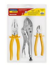 Kit de Ferramenta com Alicate de Pressão 10 Pol. Alicate Universal 8 Pol. e Alicate Corte Diagonal 6 Pol. - 43409109 - Tramontina Master Kit de Ferramenta com Alicate de Pressão 10 Pol. Alicate Universal 8 Pol. e Alicate Corte Diagonal 6 Pol. - 43409109 - Tramontina Master