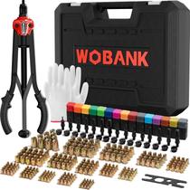 Kit de ferramenta para porca rebite WOBANK 41 cm, alta resistência, 290 peças