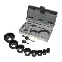 Kit de Ferramenta Serra Copo 11 Peças Aço Carbono Kit de Ferramenta Serra Copo 11 Peças Aço Carbono