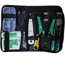 Kit de Ferramentas 11x1, Para Reparo De Rede, Profissional, Com Bolsa