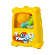 Kit de Ferramentas 15 peças Amarelo/Vermelho DM Toys