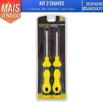 Kit de Ferramentas 2 Peças Chave de Fenda e Philips Plástico Metal Kit de Ferramentas 2 Peças Chave de Fenda e Philips Plástico Metal
