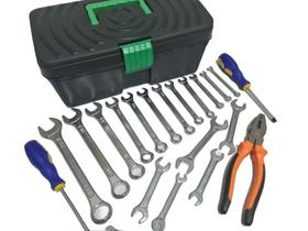 Kit De Ferramentas 21 Peças Com Maleta Preta Kit De Ferramentas 21 Peças Com Maleta Preta