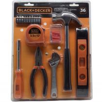 Kit de ferramentas 36 peças casa e escritório - bd80336 - black & decker Kit de ferramentas 36 peças casa e escritório - bd80336 - black & decker