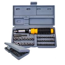 Kit de Ferramentas 41Pcs Chaves Catraca Reversível com Bits e Soquetes C/ Maleta Organizadora Kit de Ferramentas 41Pcs Chaves Catraca Reversível com Bits e Soquetes C/ Maleta Organizadora