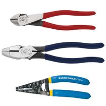 Kit de ferramentas: alicate de decapagem Klein Tools 80121 com decapadores de fios Kit de ferramentas: alicate de decapagem Klein Tools 80121 com decapadores de fios