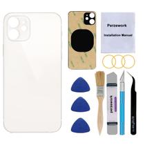 Kit de ferramentas branco Perzework para iPhone 12 de 6,1 polegadas para substituição de vidro traseiro Kit de ferramentas branco Perzework para iPhone 12 de 6,1 polegadas para substituição de vidro traseiro