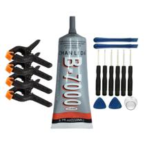 Kit De Ferramentas + Cola + Grampos P/ Manutenção De Celular