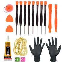 Kit De Ferramentas + Cola Para Manutenção De Celular