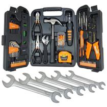 Kit de Ferramentas com 129 Peças e Maleta SPARTA + Kit Chave Fixa 8 à 17 MM com 5 Peças EDA