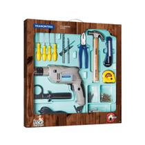 Kit de Ferramentas com Furadeira de Impacto 1/2pol 500W 100pçs 110V - Tramontina