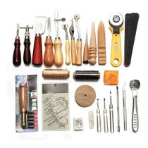 Kit De Ferramentas De Artesanato De Couro Com 37 Peças